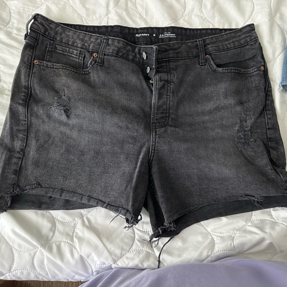 Old Navy Charcoal Jean Shorts